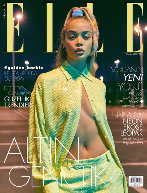 Elle Turkey November 2018 Cover — Elle Türkiye
