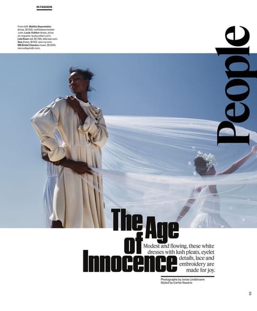 In Fashion: Flowing, Fanciful White Dres... — T: The New York Times Style Magazine