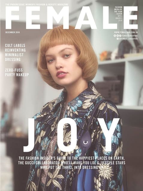 Female Singapore December 2018 Cover — F Zine