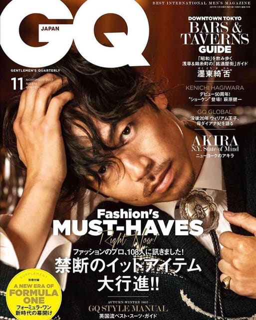 GQ Japan November 2017 Cover — GQ Japan