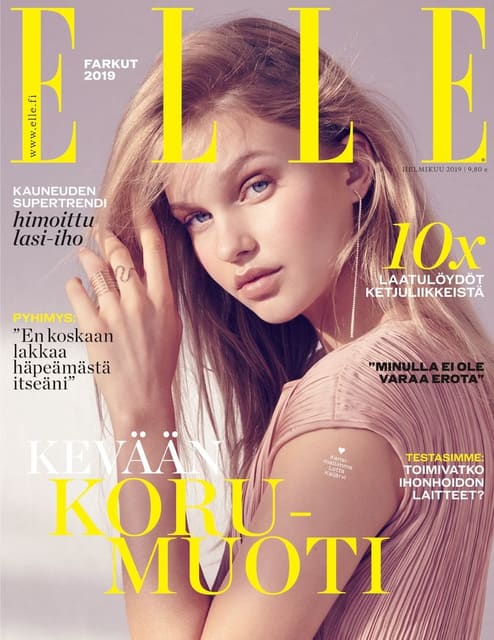 Elle Finland January 2019 Cover — Elle Finland