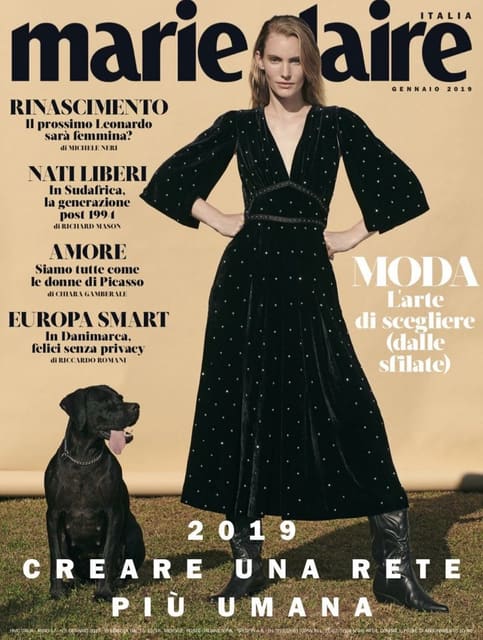 Marie Claire Italy January 2019 Cover — Marie Claire Italia