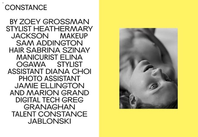Constance — Fat Magazine