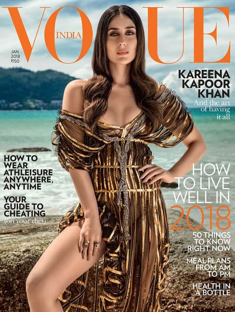 Vogue India January 2018 Cover with Kare... — Vogue India