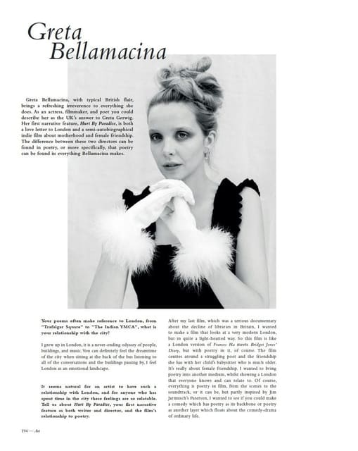 Greta Bellamacina — Teeth Magazine