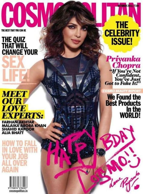 Cosmopolitan India October 2013 Cover — Cosmopolitan India