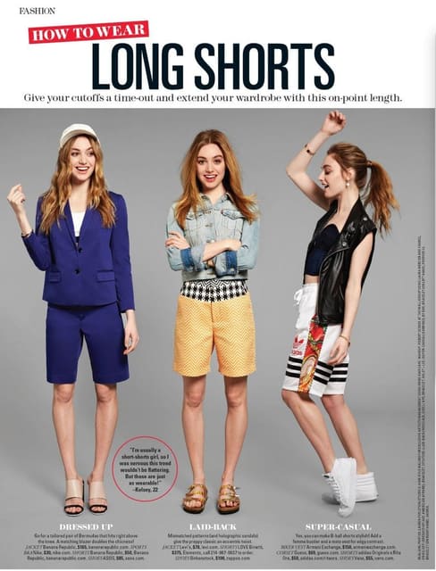 Long Shorts — Seventeen Magazine
