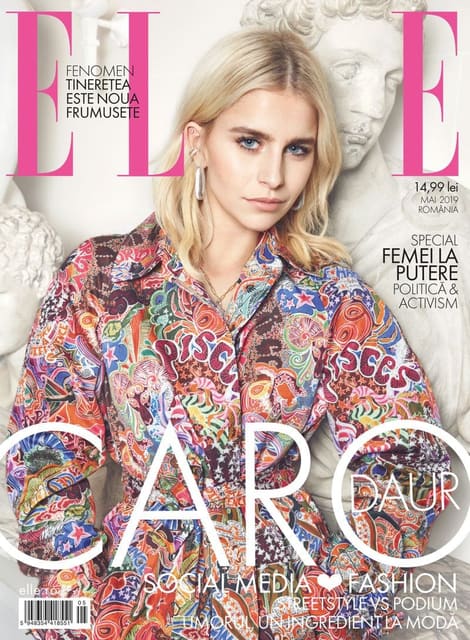 ELLE Romania May 2019 Cover with Caro Da... — Elle Romania
