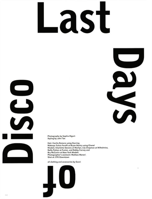 Last Days Of Disco — Rain Magazine