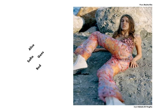 Alice Sofia Goes Red — Redmilk Magazine