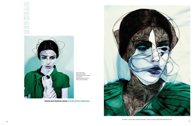 Redhead with model Ellie G — 7000 Magazine