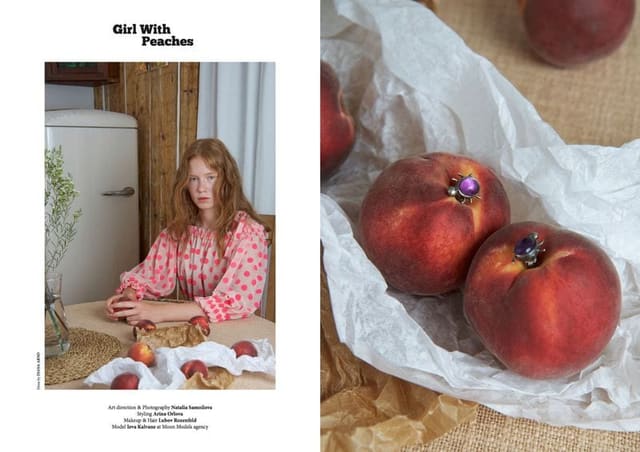Girl with peaches. — Beauty Rebel Magazine