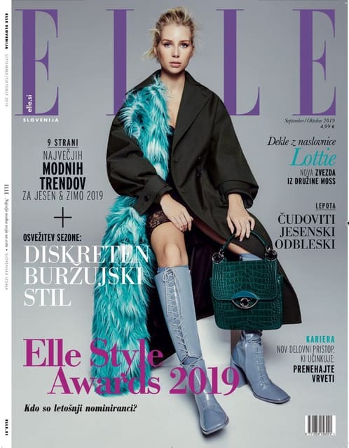 Elle Slovenia September 2019 Cover — Elle Slovenia