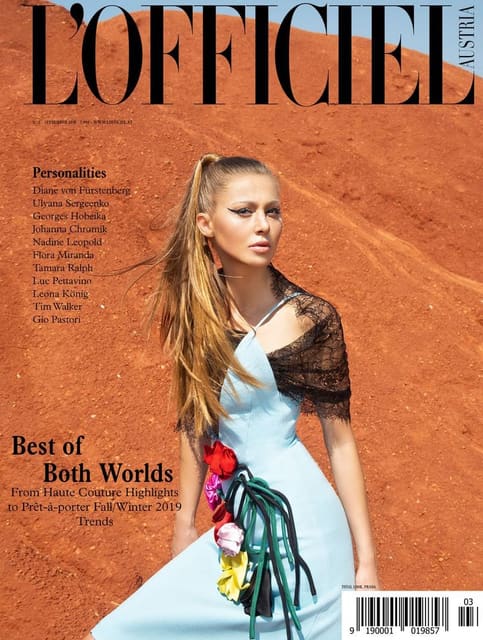 L'Officiel Austria September 2019 Cover — L'Officiel Austria