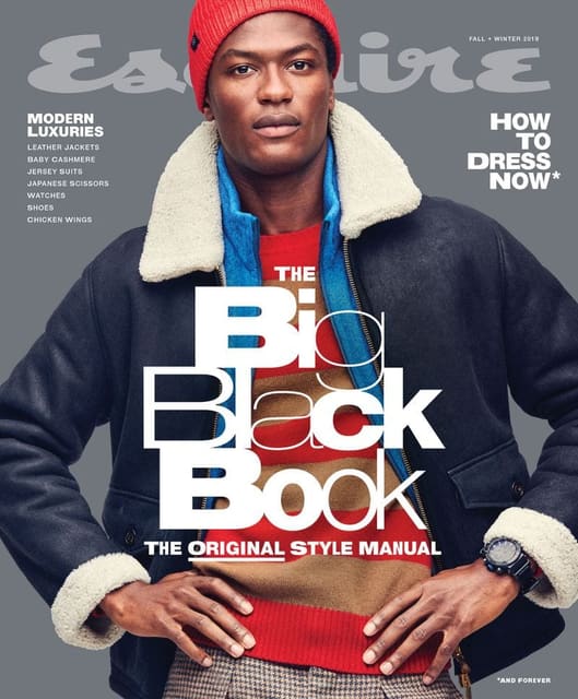 Esquire The Big Black Book Fall/Winter 2019 Cover — Esquire The Big Black Book
