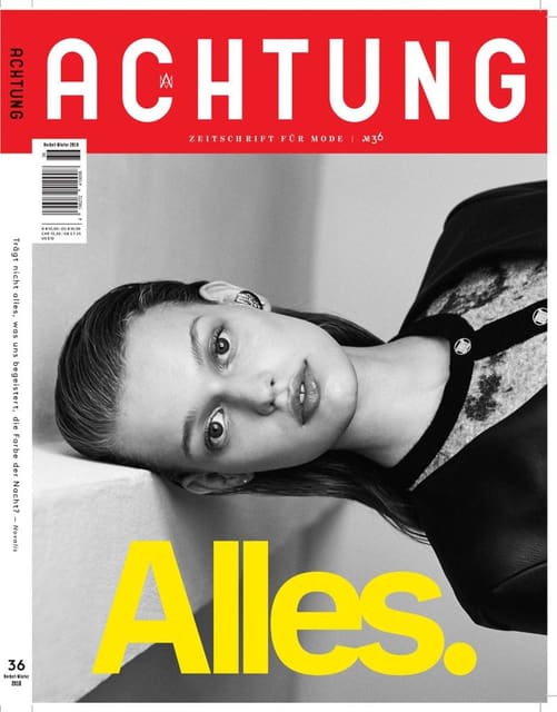 Achtung Mode 36 FW18 Covers — Achtung Magazine