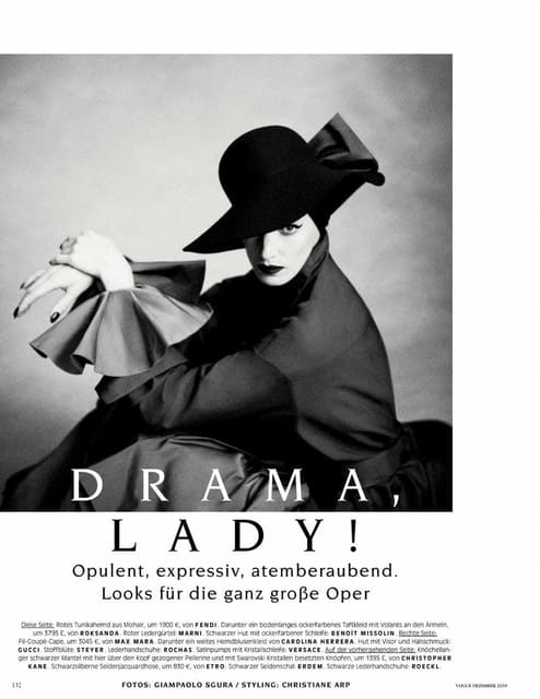 Drama Lady — Vogue Germany