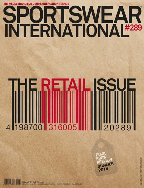 Sportswear International Cover #289 Summer 2019 — Sportswear International