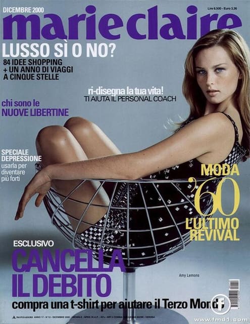 Marie Claire Italy December 2000 Cover — Marie Claire Italia