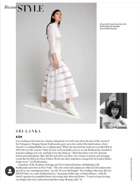 KUR interview — Harper's Bazaar India