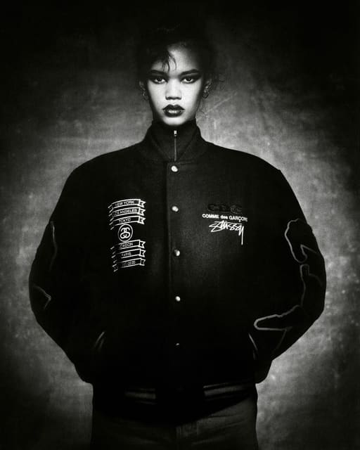 Stussy x Comme des Garçons Varsity Jacke... — Comme des Garçons