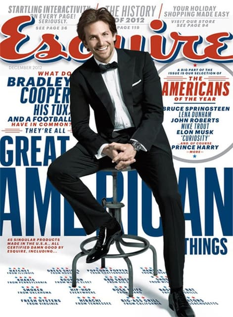 Esquire December 2012 Cover / Bradley Co... — Esquire U.S.