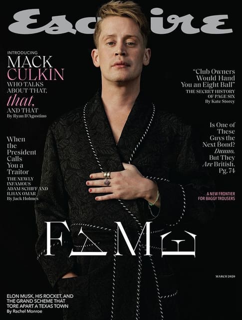 Esquire U.S. March 2020 Cover w/ Macaula... — Esquire U.S.