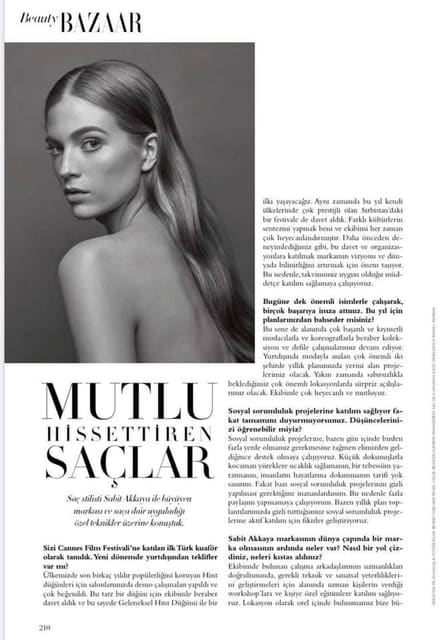 Beauty Editorial by Bennet Cobliner — Harper's Bazaar Turkey