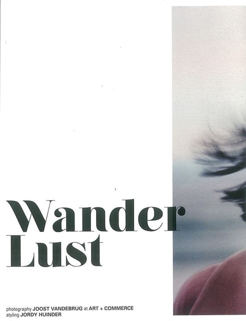 Wander Lust — I Love Fake Magazine
