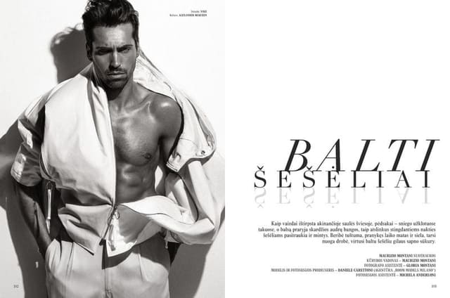 Balti šešėliai [print] — L'Officiel Hommes Lithuania