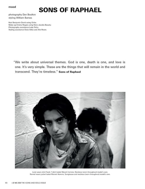 Sons Of Raphael — i-D Magazine