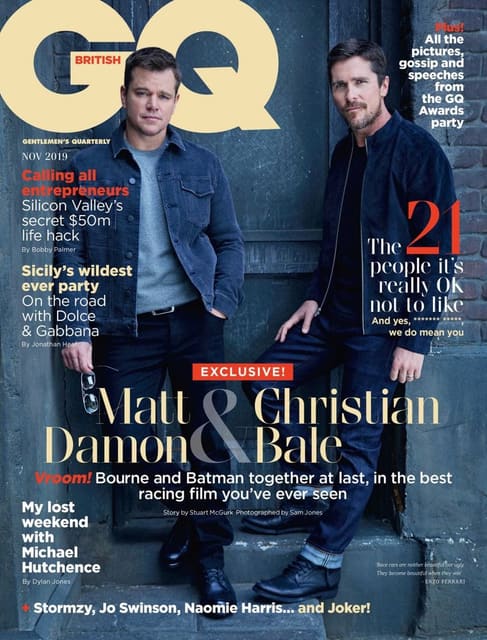GQ UK November 2019 Cover — British GQ