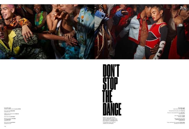 Don't Stop The Dance — V Magazine