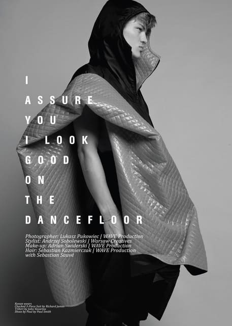 I ASSURE YOU I LOOK GOOD ON THE DANCEFLO... — CLIENT Magazine