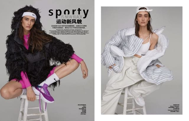 sporty is NEW BLACK — Grazia China