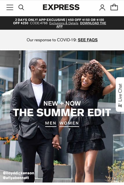 Express The Summer Edit Shot by Demar Watson — Express