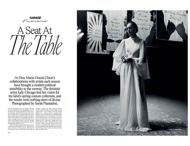A Seat at the Table — Garage Magazine