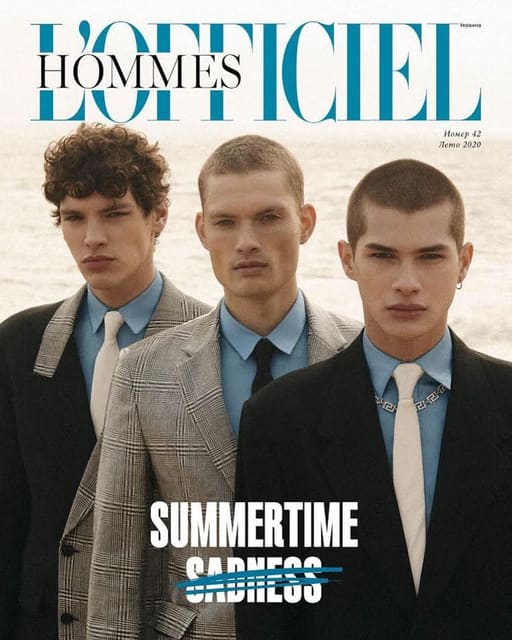 L'Officiel Hommes Ukraine Summer 2020 co... — L'Officiel Hommes Ukraine