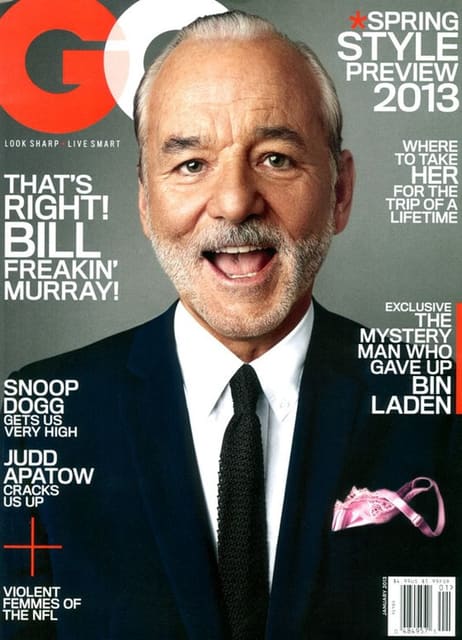 GQ January 2013 Cover with Bill Murray — GQ Magazine U.S.