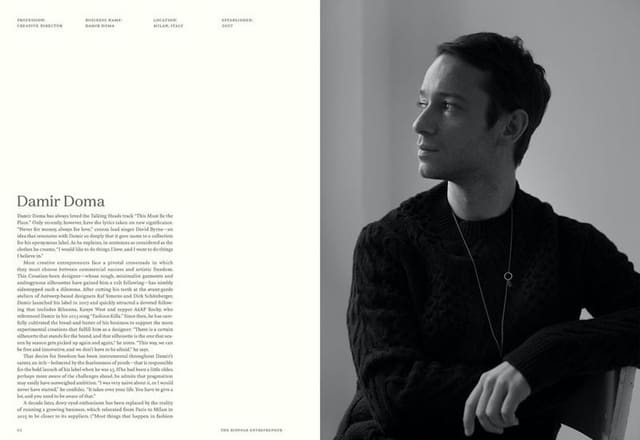 Damir Doma for The Kinfolk Entrepreneur — Kinfolk