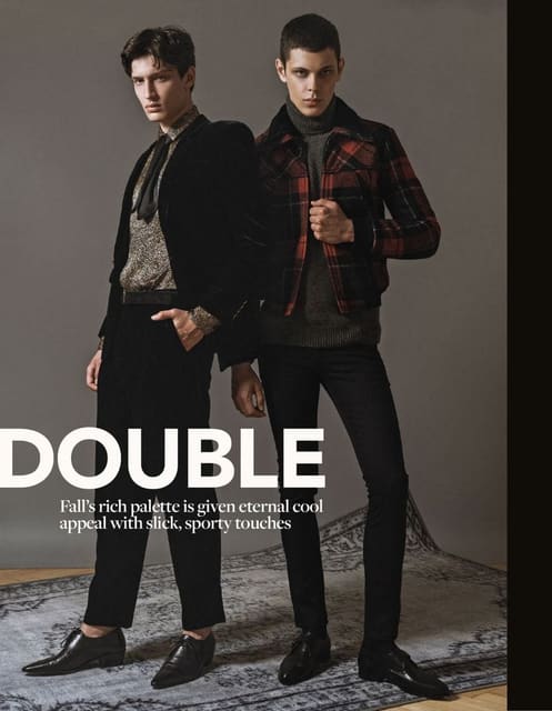 Double by Sebastian Cviq — Vogue Arabia Man