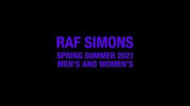 Raf Simons S/S 21 Show Antwerp — Raf Simons