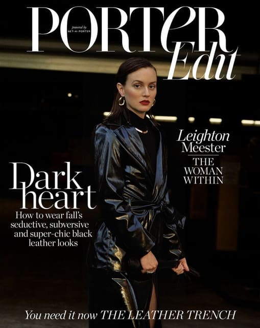 Porter Edit September 2018 Cover: Leight... — Porter Edit
