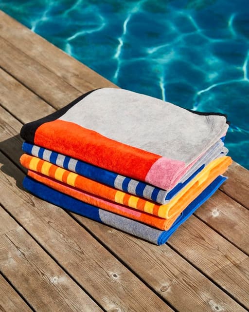 Vibrant beach towel collection by Latera...