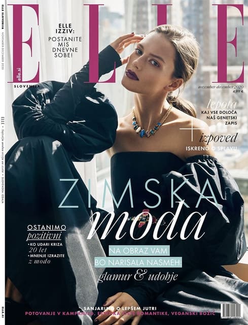 Elle Slovenia November/December 2020 Cov... — Elle Slovenia