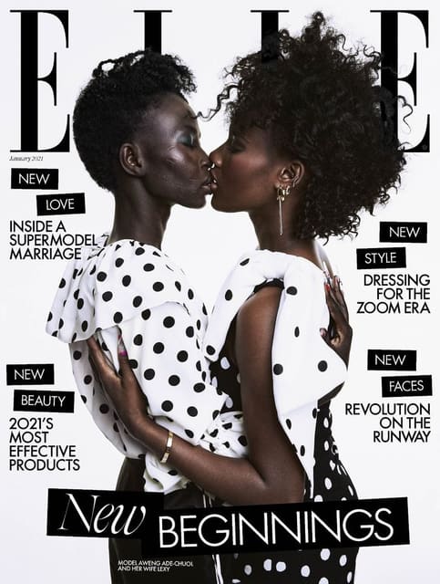 Elle UK January 2021 Cover — Elle UK