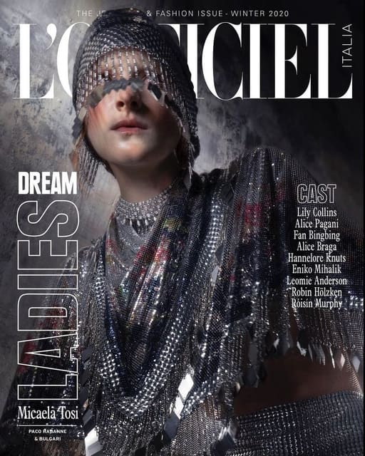 L'Officiel Italia Winter 2020 Dream Lady... — L'Officiel Italia