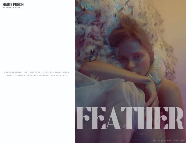Feather for Haute Punch magazine by Emil...