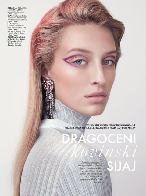 Metallic Beauty — Elle Slovenia