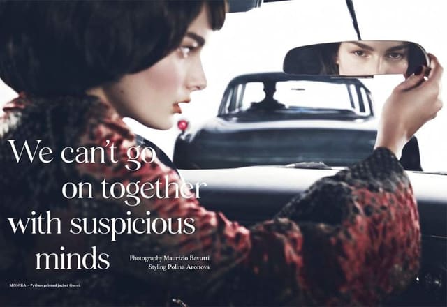 We Can't Go on with Suspicious Minds — Bon Magazine
